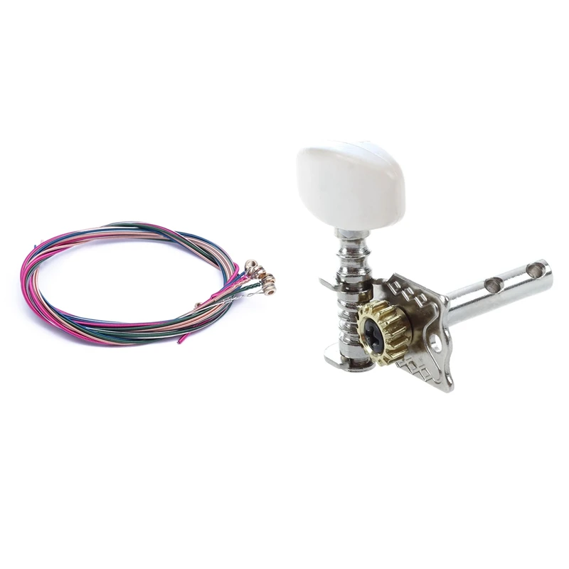 

2 Set Rainbow Colorful Color String And Acoustic Guitar String Tuning Peg Tuner Machine Head For Acoustic Guitar