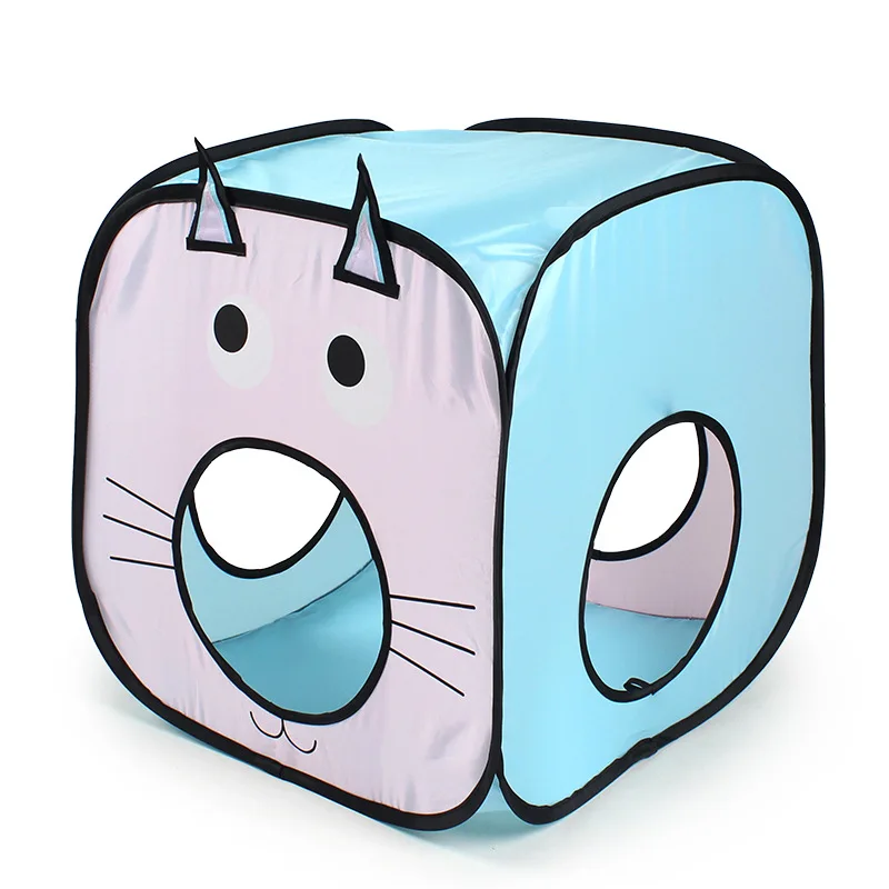 Новые игрушки для домашних животных &quotсделай сам&quot туннель кошек складная