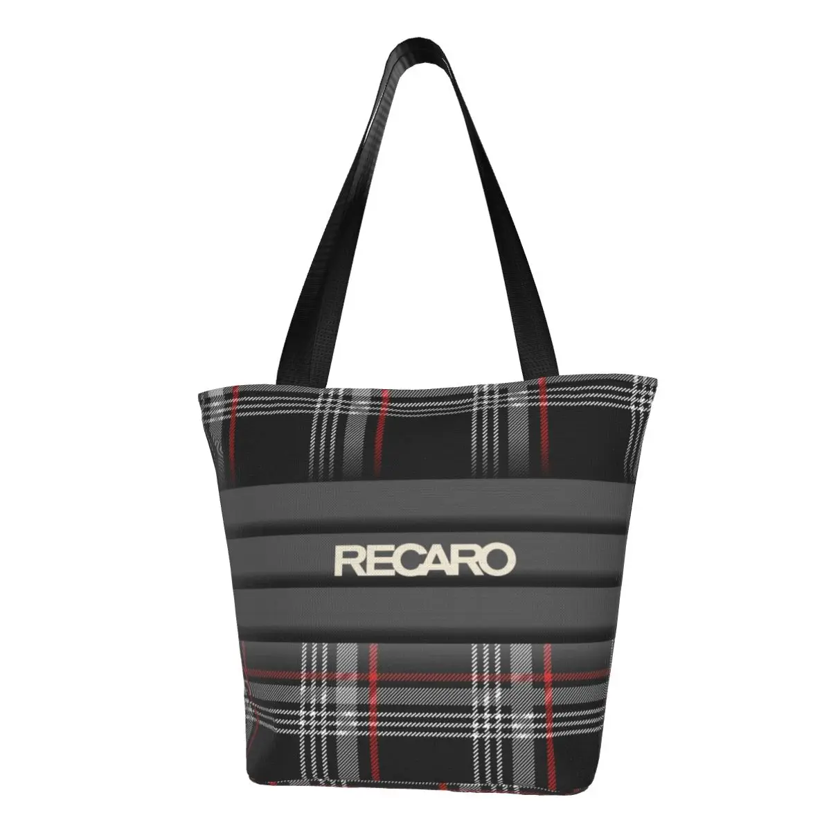 

Переработка Recaros сумка для покупок с логотипом Женская Холщовая Сумка-тоут через плечо, моющиеся сумки для продуктов