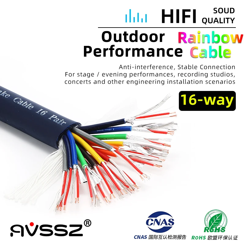 Многоканальный кабель AVSSZ 16 каналов микрофон аудиосигнал змеевидный миксер XLR