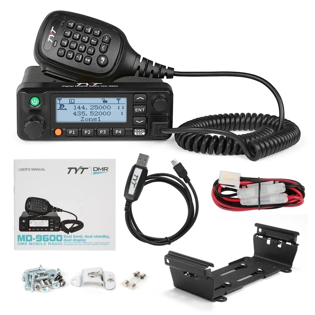 двухдиапазонные рации мобильные TYT MD-9600 50 Вт VHF UHF Мобильная рация высокой