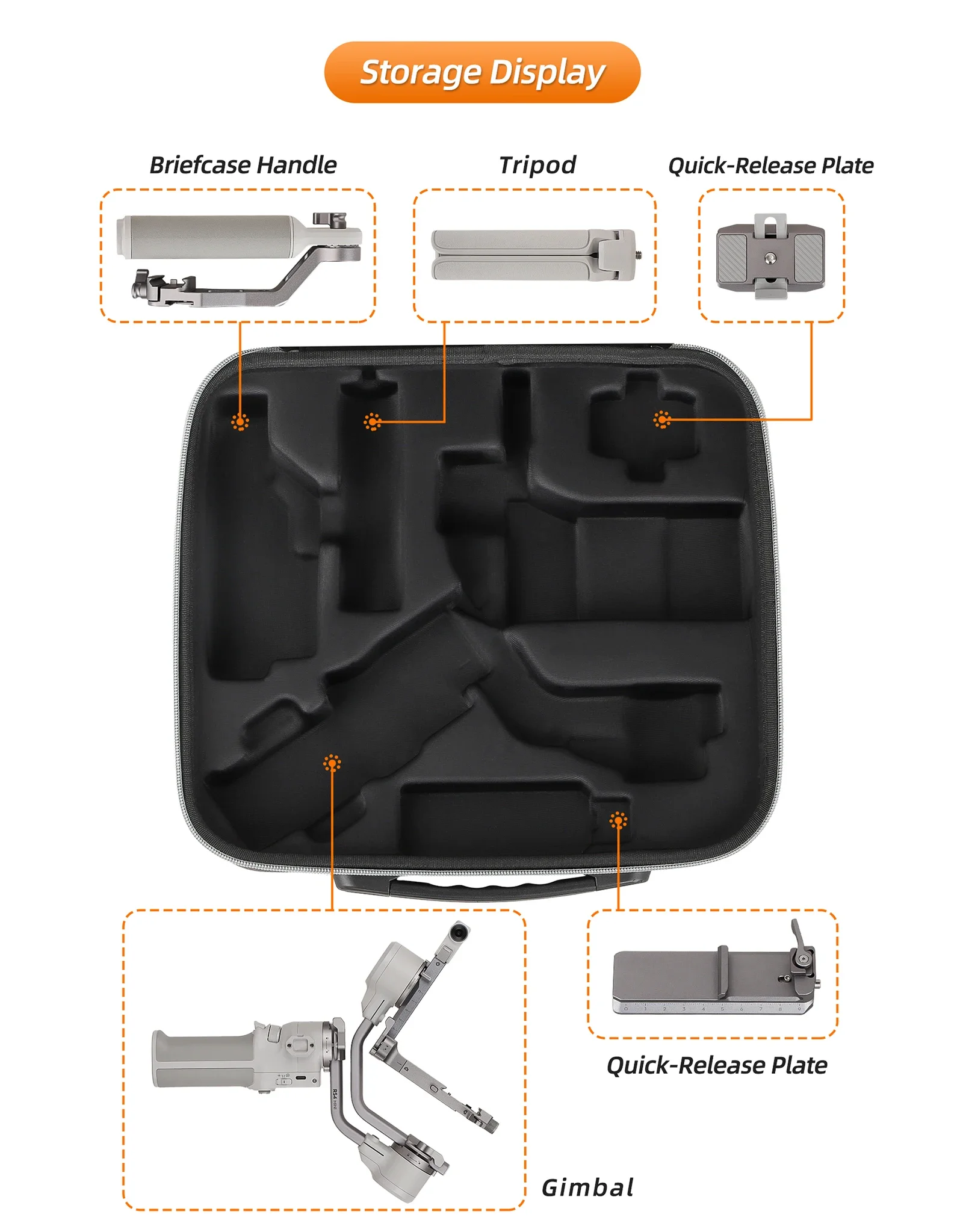 Портативный чехол для DJI Ronin RS 4 мини-переносной стабилизатор подвеса портативная
