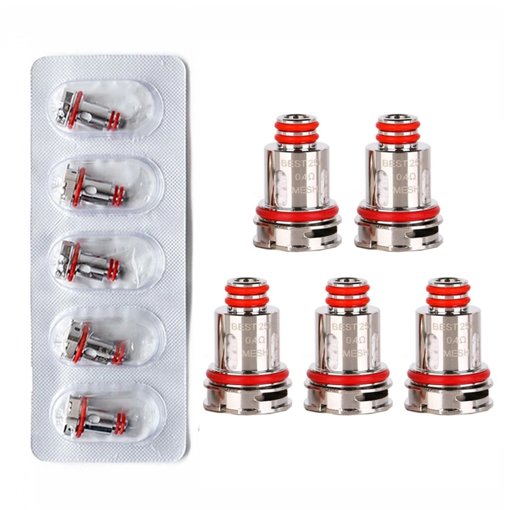 

RunVape RBM40 Mesh Coil 0.4ohm 0.8ohm MTL Replacement Coils Head for RP RP2 M40 Noord 4 X Pod System Cartridge
