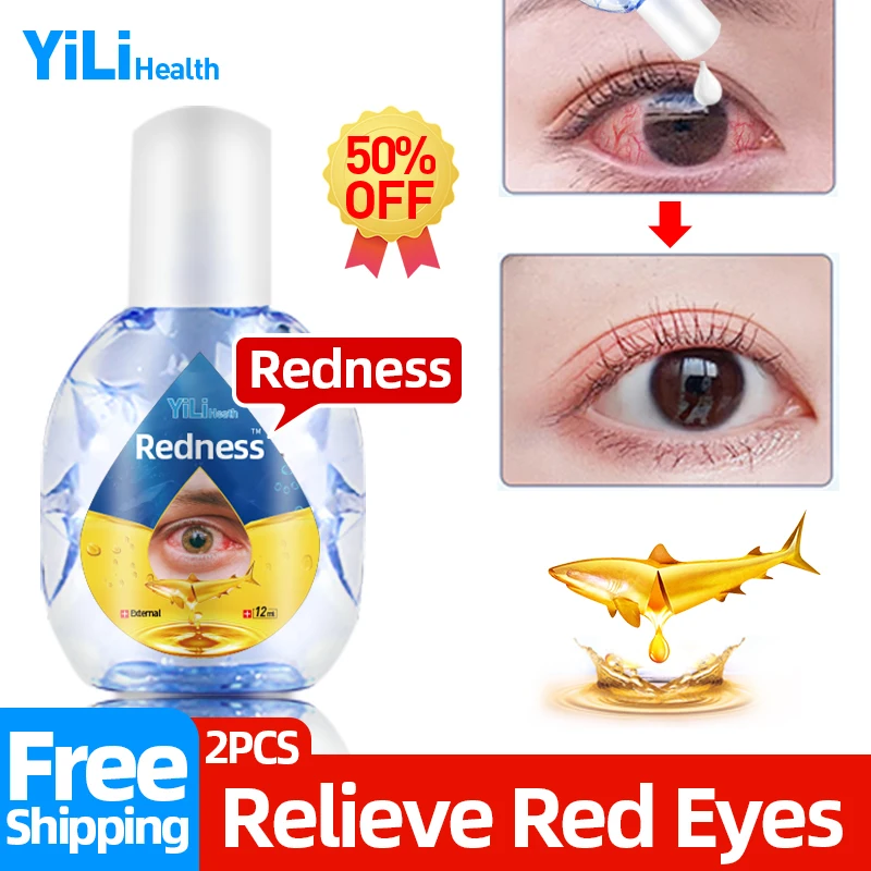 

Red Eyes Treatment Cod Liver Oil Eye Drops Apply To Bloodshot Eyes Infection Redness Relief Medical Products