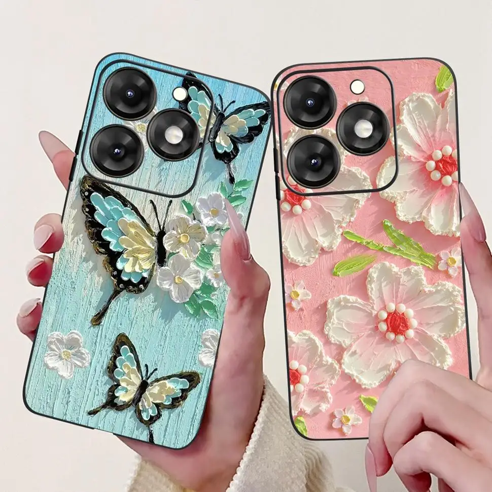 Для ITEL A70 Чехол A665L Популярный чехол с рисунком в виде сердца Мягкий силиконовый