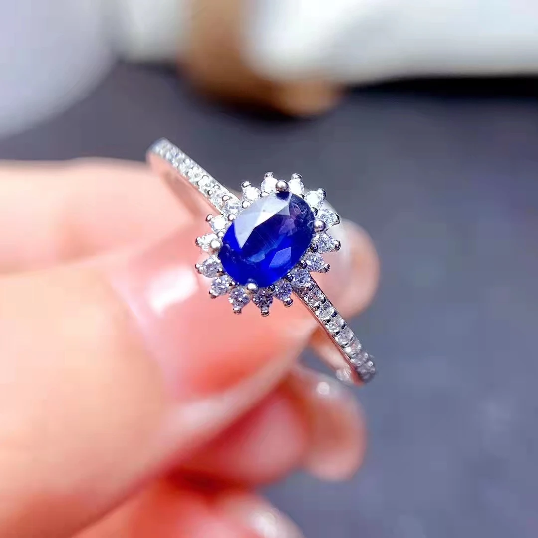 

S925 Sterling Silver Natural Sapphire/Ruby/Emerald Various Gemstones Fine Wedding Women’s Jewelry Free Shipping MeiBaPJ FS