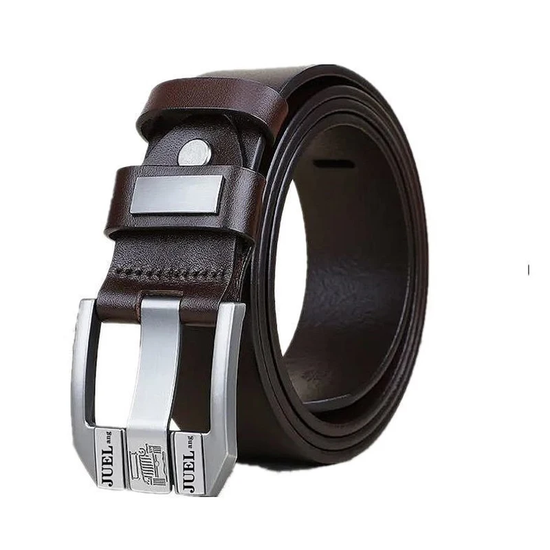 Genuine High Quality Leather Belt Men Luxury Vintage Metal Pin Buckle Design Belts Brand Strap for Jeans Designer Strap