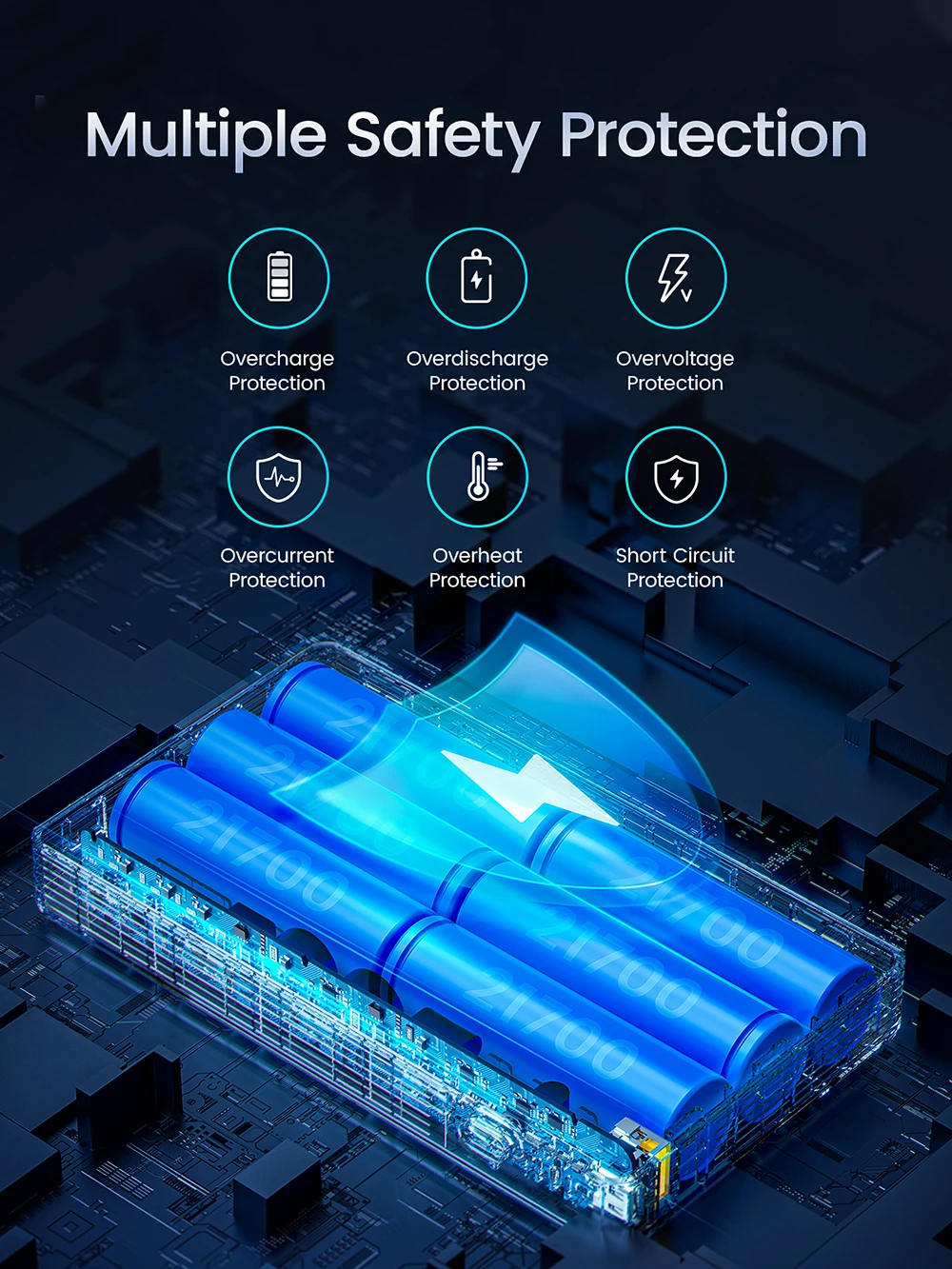 Блок питания AOHI PD 100 Вт 30000 мАч для Macbook Pro Портативное зарядное устройство Быстрая