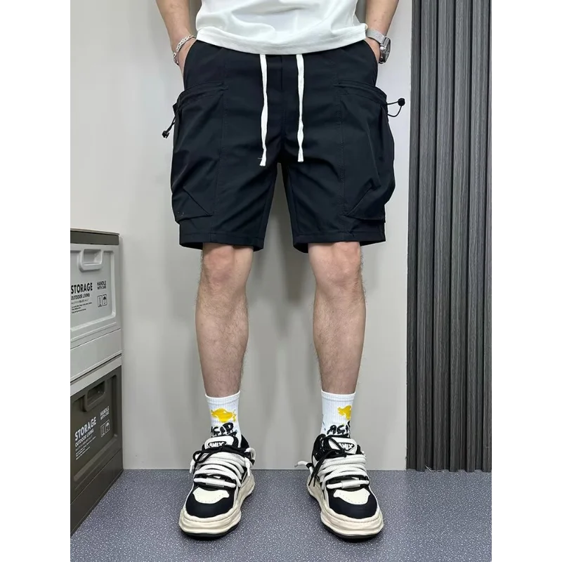 Летние цветные шорты допамин мужские быстросохнущие пляжные повседневные брюки