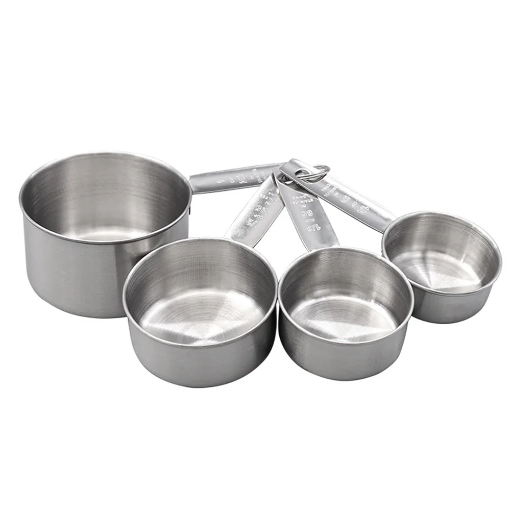 

Graduated Measuring Cups Thickened Material 4PCS Set Comfortable Handle Convenient For Storage Four Capacities