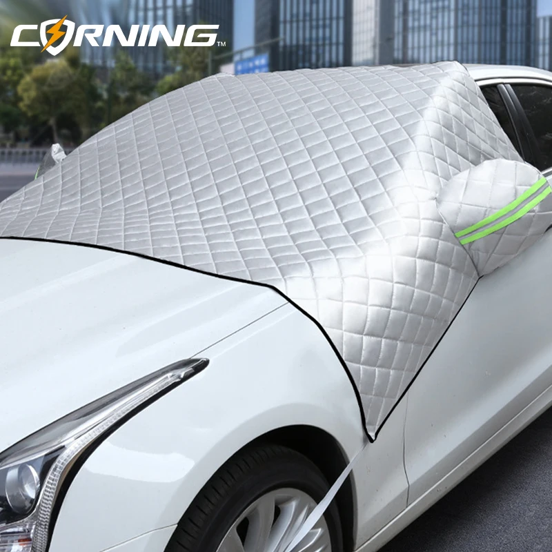 

Car Snow Cover Car Windshield Cover Snow Protector Windshield Cover Ice Blocked Front Window Protector Exterior Auto Accessories