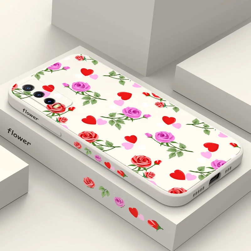 

Love Roses Case For VIVO Y20 Y20i Y20S Y30 Y33T Y35 Y76 Y22 Y11 Y12 Y12S Y15 Y21 Y21T V25E V25 V23 V23E V21 V20 Pro 4G 5G