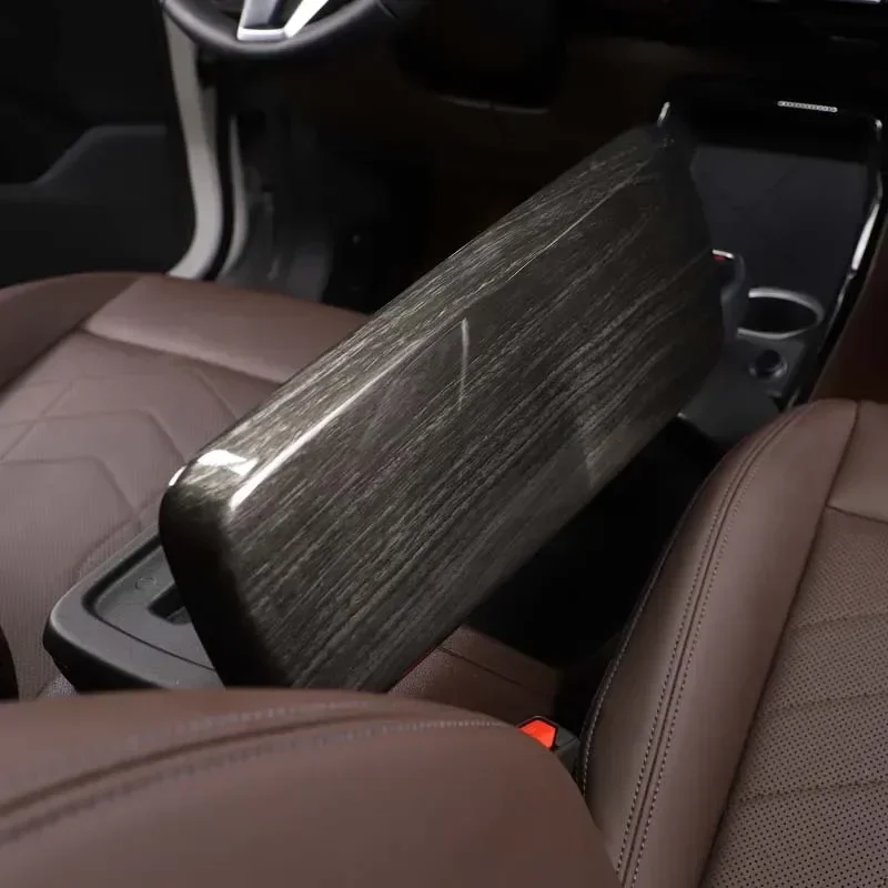Для BMW X1 iX1 U11 2023-2024 ABS углеродное волокно автомобильный подлокотник коробка для