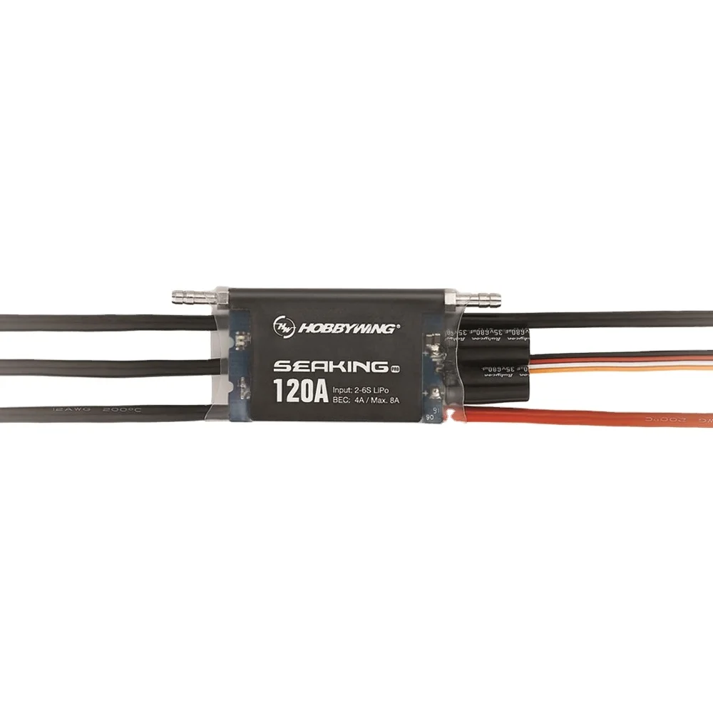

Hobbywing Seaking Pro 120A ESC 30302361 waterproof 2-6S for RC ECO Mono1 Competition 100cm HV Built-in BEC wireless upgrade
