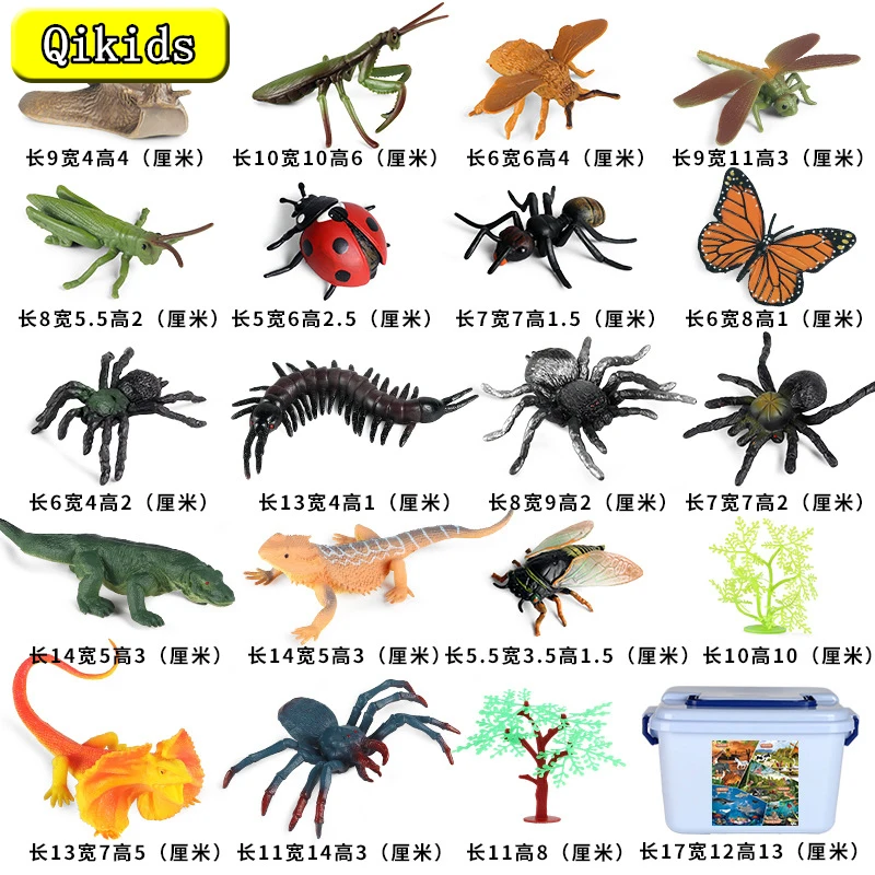 

Имитация животного, модель насекомого, детская игрушка, мантис, муравей, стрекоза, сороконожка, паук, знакомый набор, фигурки, украшения, паз...