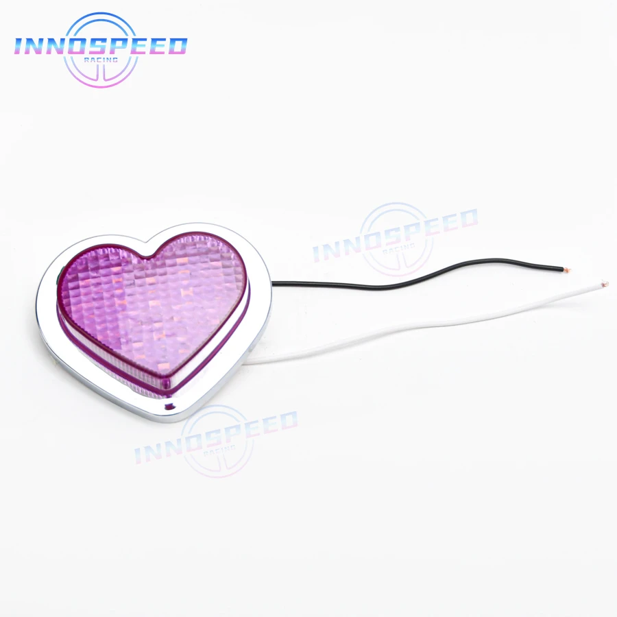 JDM автомобильные аксессуары 12 В в форме сердца