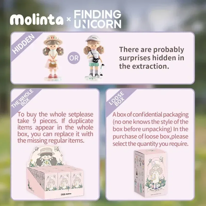Набор-сюрприз Finding Unicorn Molinta Spring List Series: Оригинальные игрушки, куклы, милые аниме-фигурки, украшения, подарки (art.: 3920d93d43dac) - 3920d93d43dac