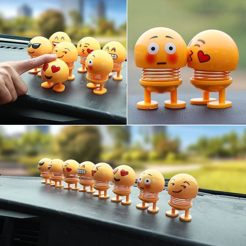 

New Funny Shake Head Doll Small Ornaments Beautiful Car Accessories Indoor Doll Creative Car Toys Car Decoration Accessories