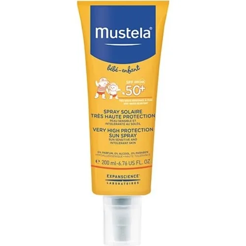 Солнцезащитный крем Mustela с очень высокой защитой, Spf 50 + 200 мл