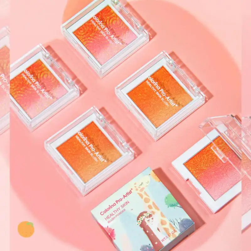 

Peach Red Rouge blush mashed Lasting Natural Cream Cheek Tint Blush Cosmetic Orange pink red peach Makeup Blush Palette TSLM1