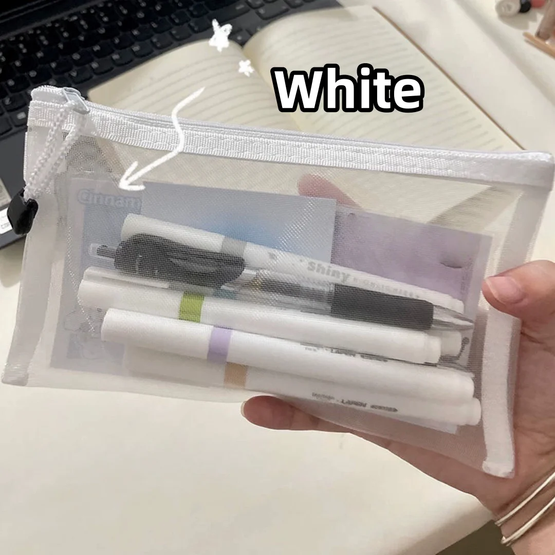 

Прозрачный нейлоновый пенал для карандашей