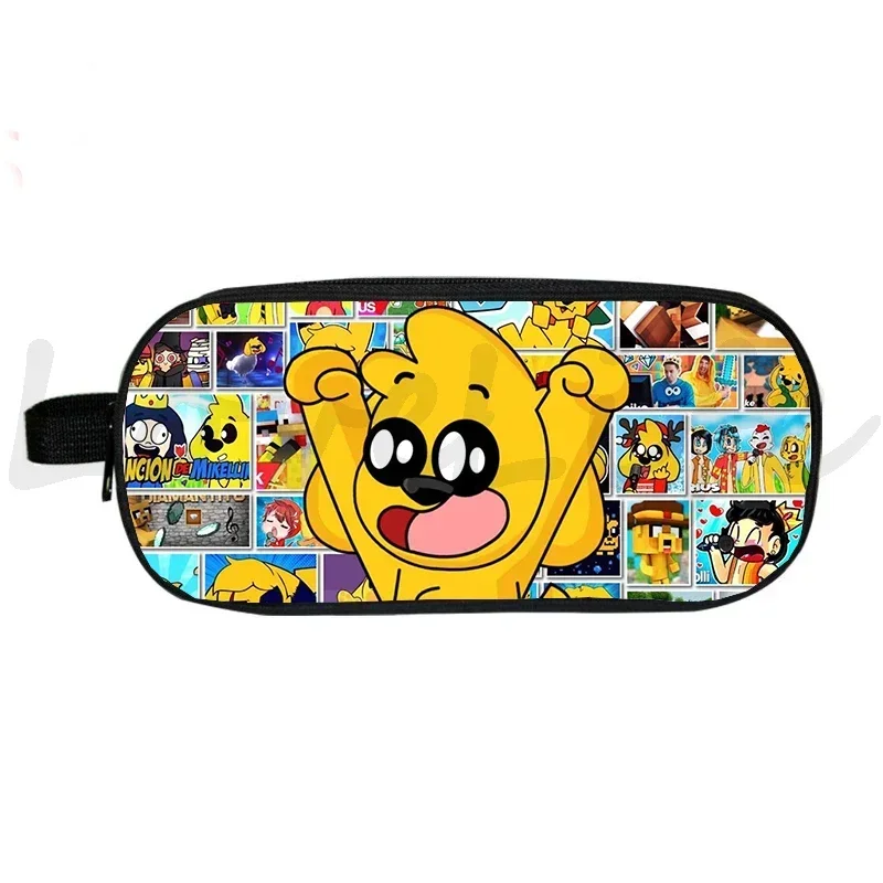 Пенал для карандашей с мультяшным рисунком двойной чехол косметики пенал ручек и