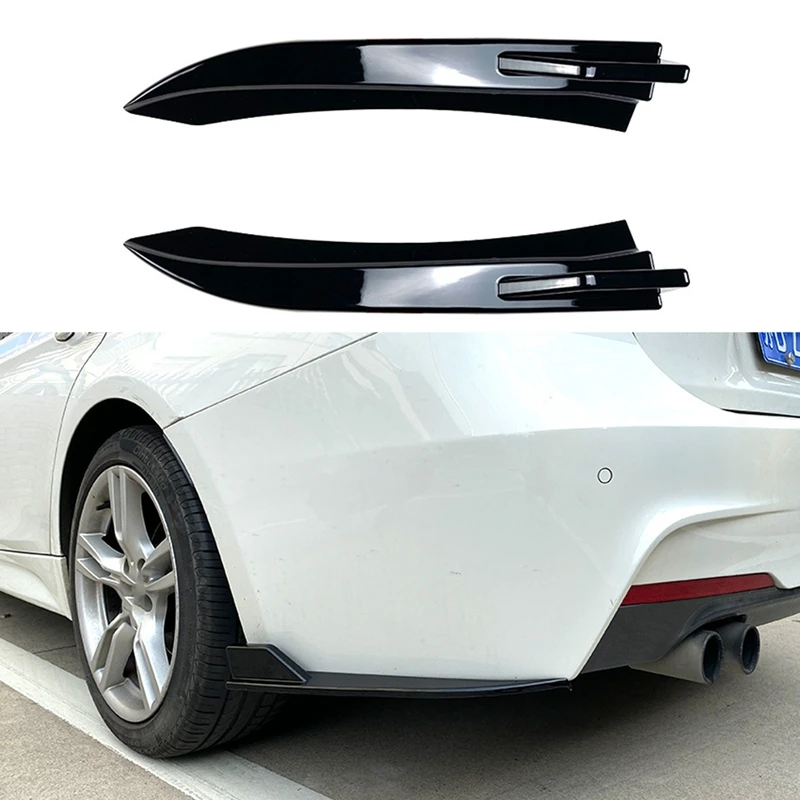 

Car Rear Bumper Lip Diffuser Splitter Winglet Apron Spoiler For -BMW 3 Series F30 M Pack 320I 325I 2013-2019