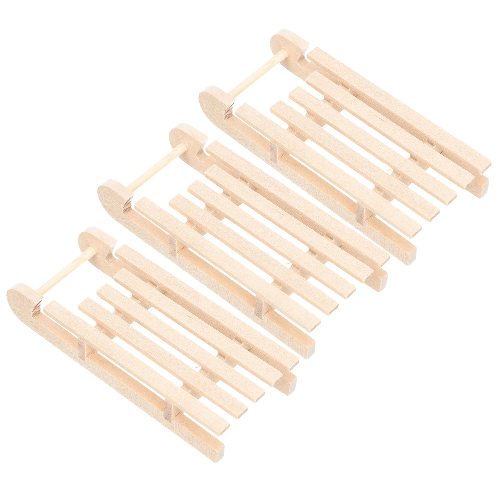 

Sleigh Wood Christmas Ornament Sled Miniature Wooden Mini Unfinisheddecor Hanging Model Sleighs Decorations Home Tree Wall