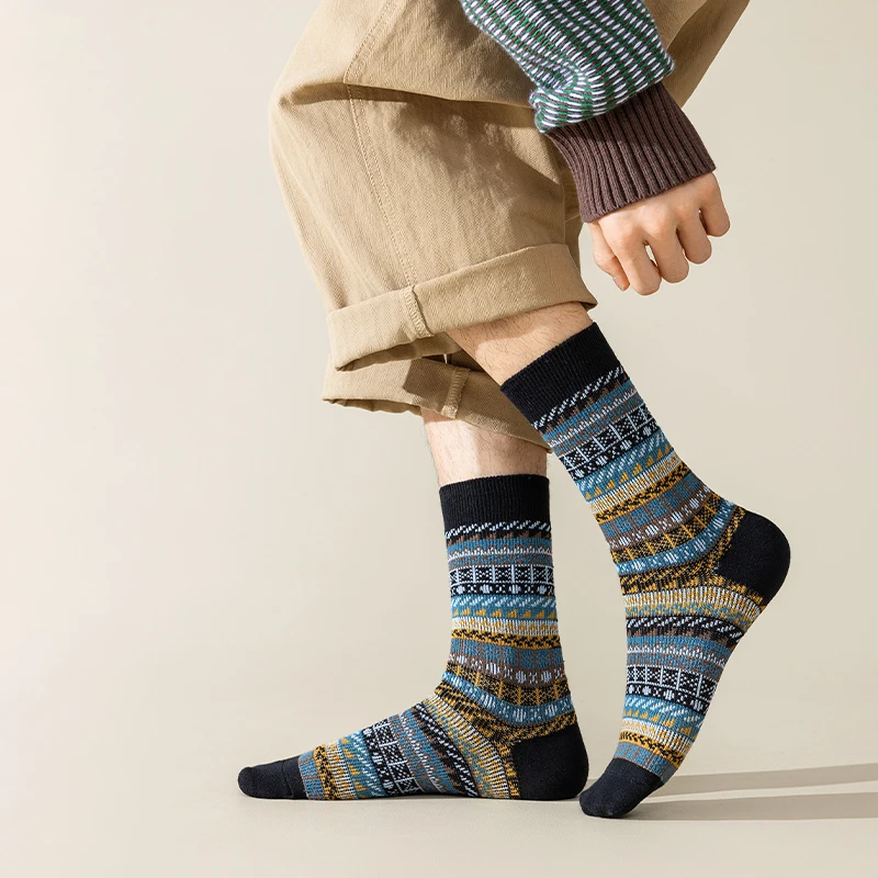 Комплект мужских носков с принтом в ассортименте