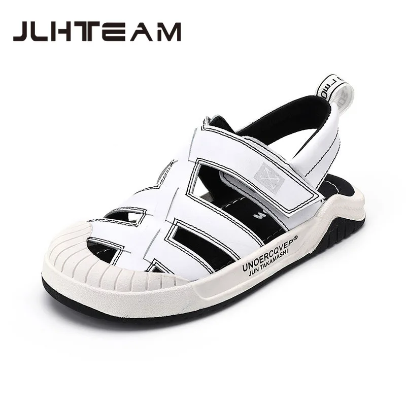 

Boys Sandals 2022 Summer New Children's Genuine Leather Slippers for Kids Beach Shoes Leather Platform Water Platform Sandals