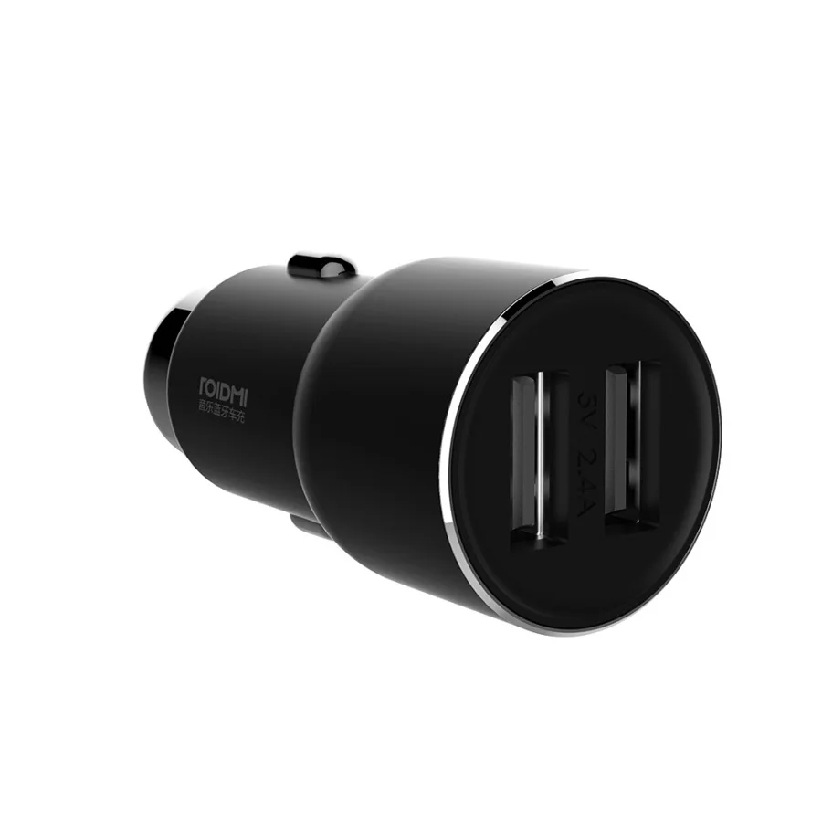 Оригинальное автомобильное зарядное устройство Xiaomi Roidmi 3S Mojietu Bluetooth 5V 3.4A с двумя портами USB, MP3-плеером и передатчиком FM для iPhone и Android.