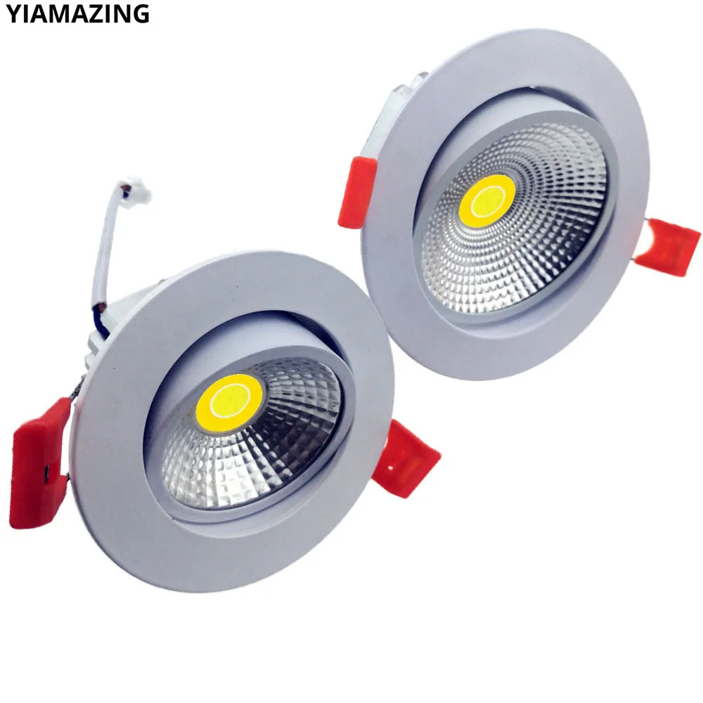 

AC85-265V Changeable 3 Color LED Downlight 5W 7W 9W 10W 12W 15W Adjust Angle Wall Lamp 220V110V CCT Smart Ceiling Spot Light