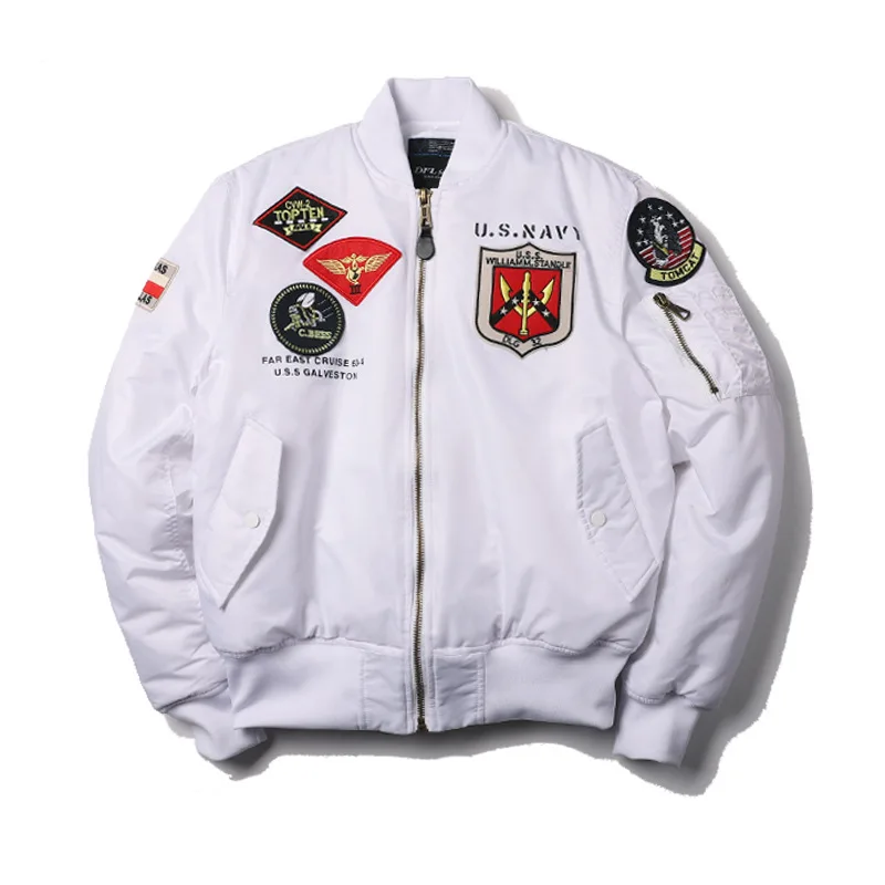 Зимняя куртка-бомбер MA-1 в стиле Top Gun, армейская, винтажная, водонепроницаемая, для мотоциклистов, пилотов, для мужчин (art.: 3920d7c8ef712) - 3920d7c8ef712