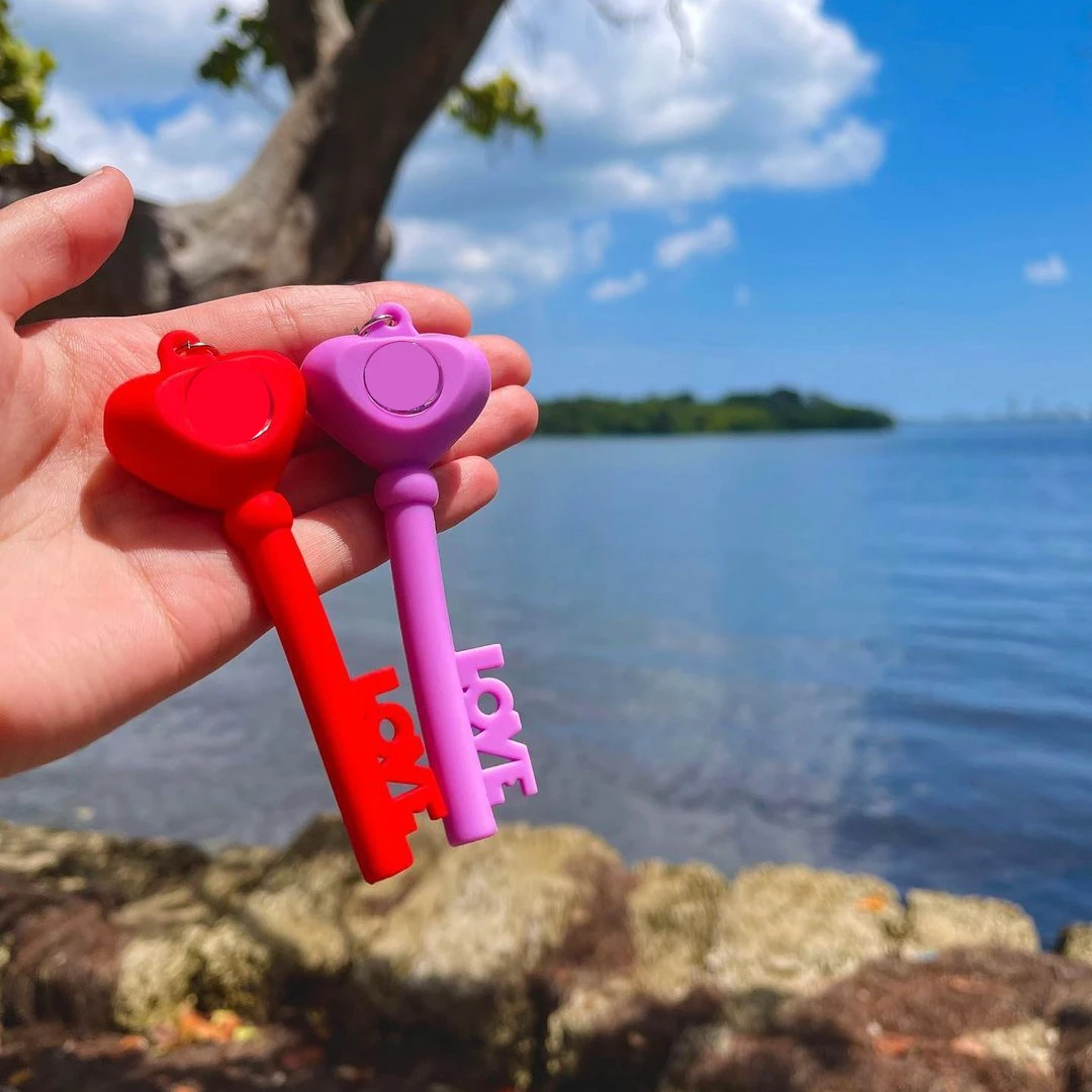 

Key of Love Silicone Keychain - 4"
