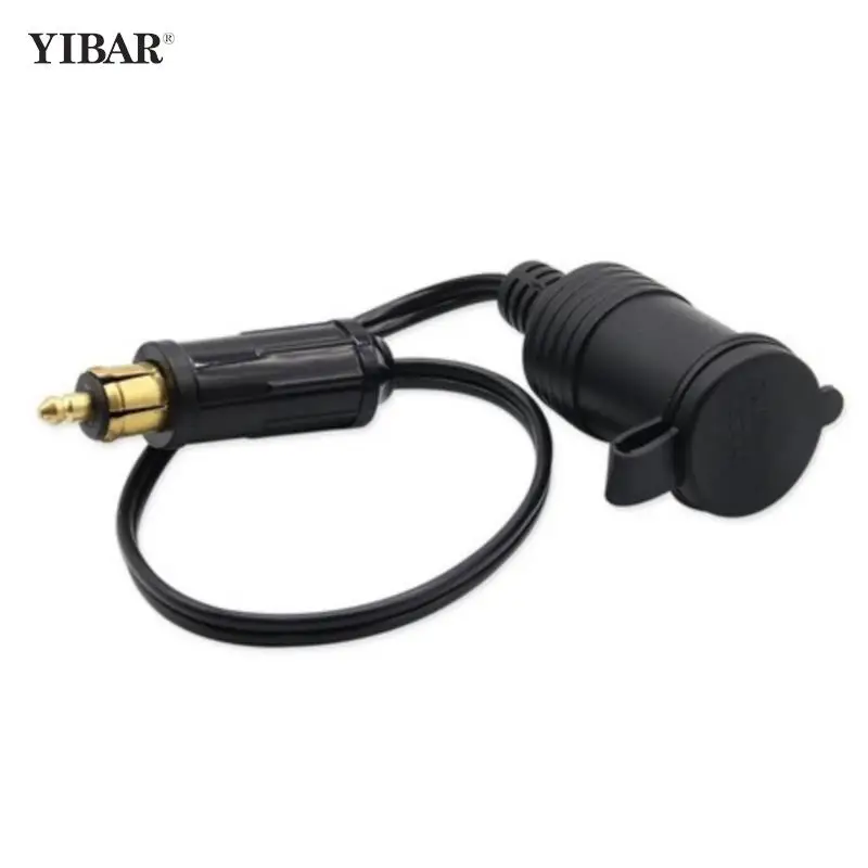 

DC 12V 24V EU Plug Cigarette Lighter For BMW DIN Hella Motorcycle Charger Socket Outlet Convert To Car Adapter Power Lead Cable