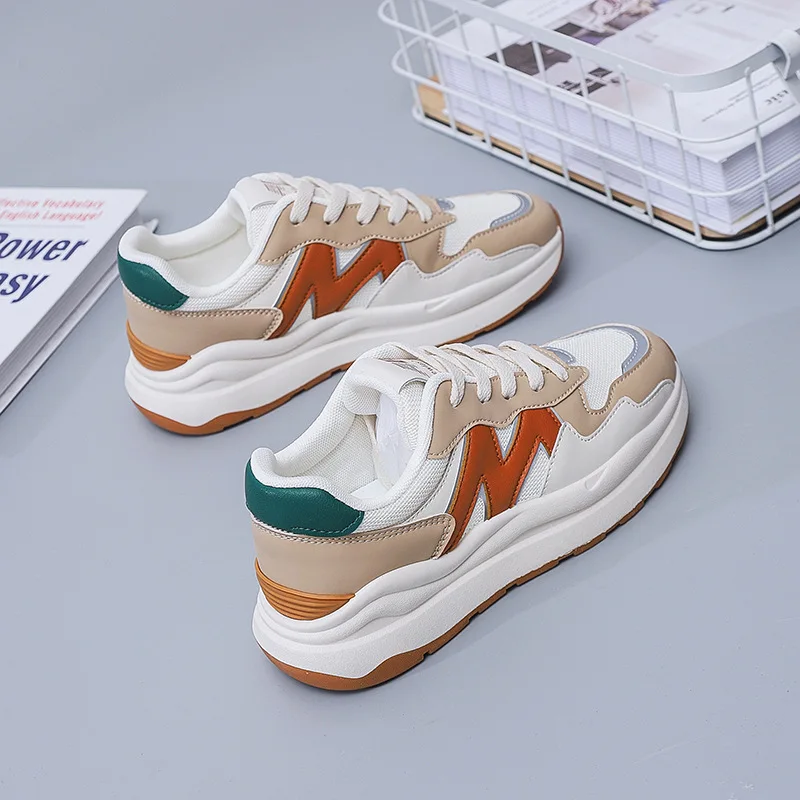 

2022 Spring New Forrest Shoes Women's Mesh Breathable Casual Ins Thick-soled Sneakers Running Shoes for Women