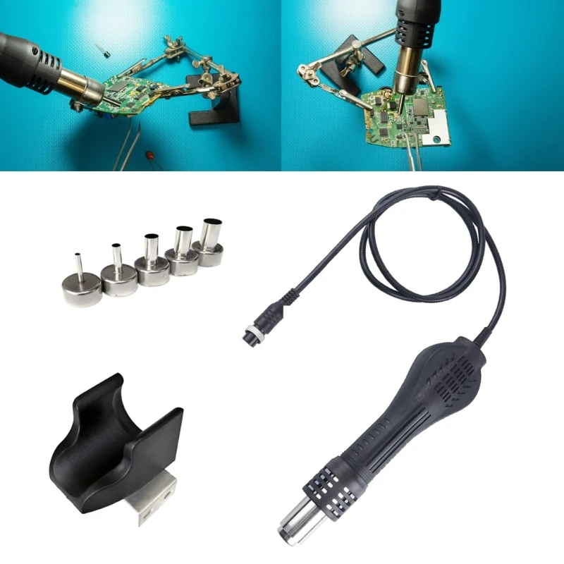 

Hot Air Guns Handle for 858A 858D 868D 878D Soldering Station Desoldering Tool