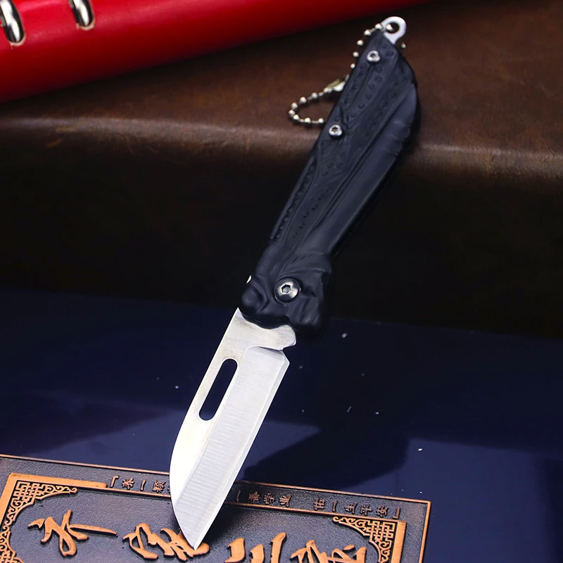 

High hardness 30CR13 all steel multifunctional folding outdoor knife multi-purpose fruit knife demolition express small knife