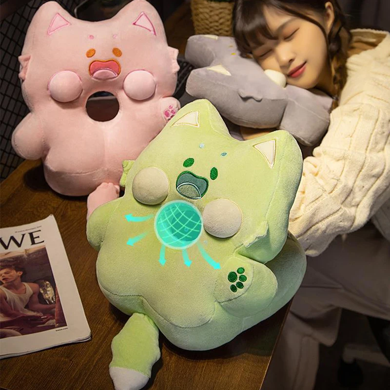Хлопковая подушка с вышивкой в современном стиле U-образной формы мультяшным