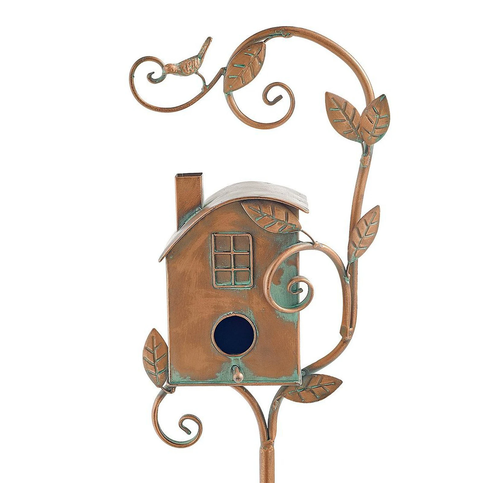 

Привлекательное изысканное украшение для внутреннего дворика, домашнее украшение, газон, металлическая кормушка, дворовый садовый декор п...