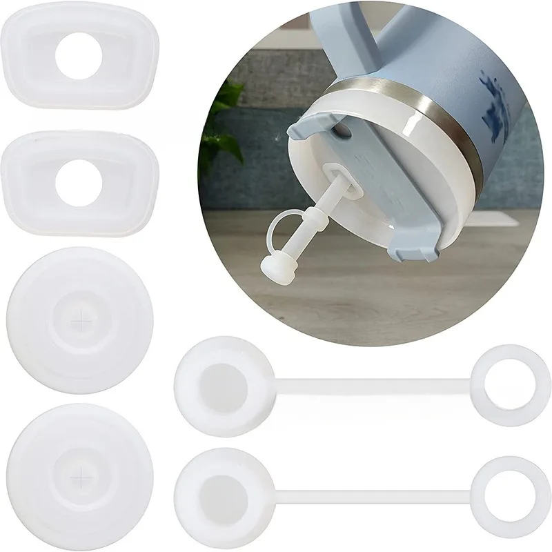 6 шт. многоразовые силиконовые наконечники для трубочек 30 и 40 унций