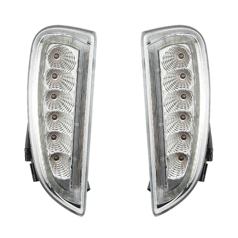 

Car Front Amber LED Turn Signal Light and White DRL Daytime Running Lamp for Porsche Cayenne 957 2006-2010