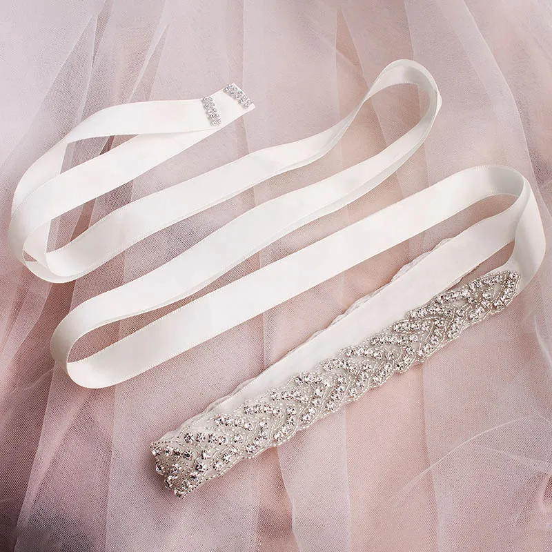

Handmade Rhinestone Belt Wedding Bridal Belt Sashes for Wedding Bridesmaid Dress Best Sale-WT