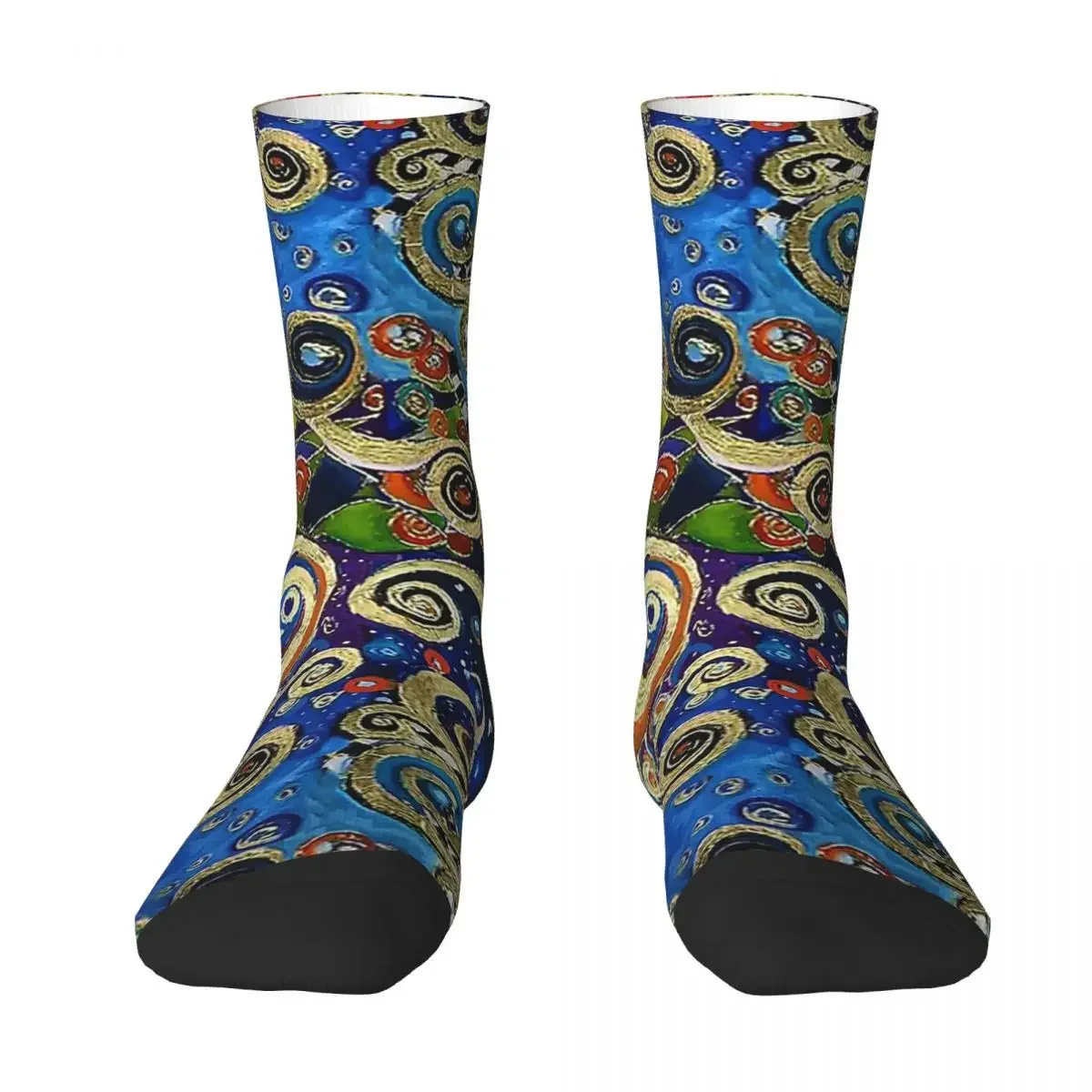 

Всесезонные круглые чулки, меняющиеся сезоны, носки Klimt в стиле Харадзюку, сумасшедшие длинные носки в стиле хип-хоп, аксессуары для мужчин и женщин, подарки