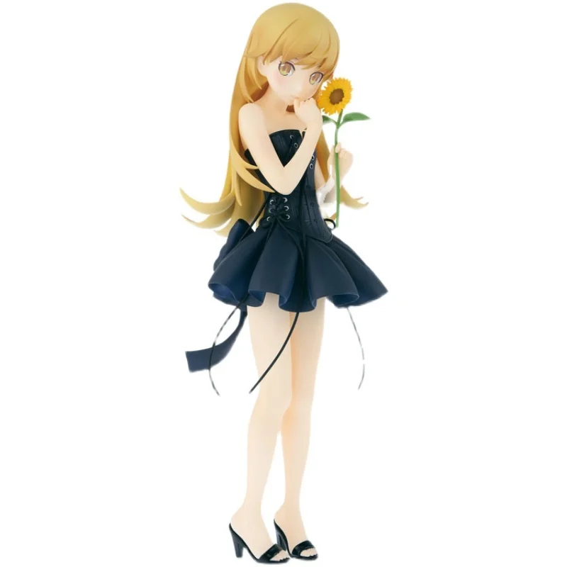 

Japanese 2022 original anime figure Oshino Shinobu black dress ver action figure collectible model toys for boys