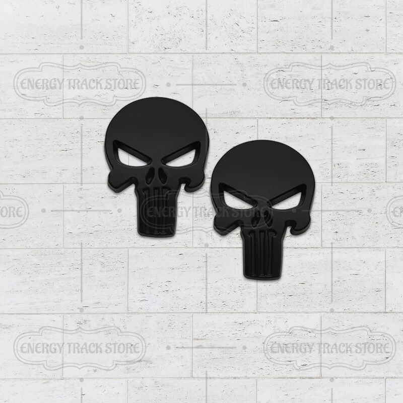 

2 шт., автомобильные наклейки с логотипом черепа