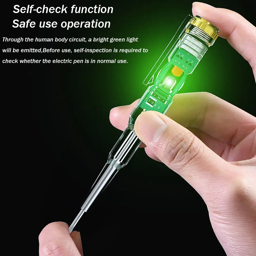 

Screwdriver Indicator On-off Test Electric Pen Intelligent Induction Circuit Tester Power Voltage Detector Pen