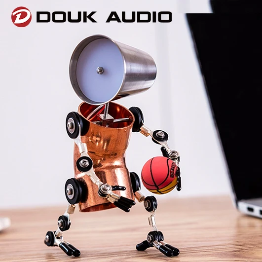 

Douk Audio Retro LED Table Lamp Pure Handmade Desk Robot Lamp Industrial Style Metal Desktop Decoration DIY Gift