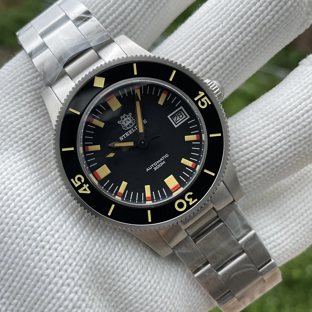 Новые механические часы STEELDIVE SD1952T супер светящиеся с японским механизмом