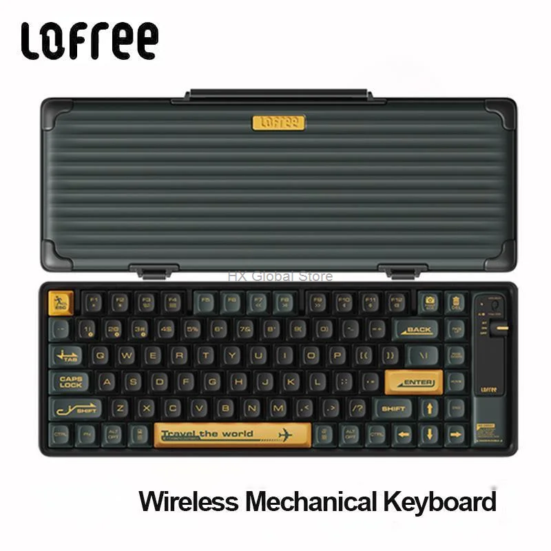 

Xiaomi Lofree Wireless Bluetooth Mechanical Keyboard 84 keys Portable Type-C Rechargeable With Magnetic Key Cover Wired Keyboard